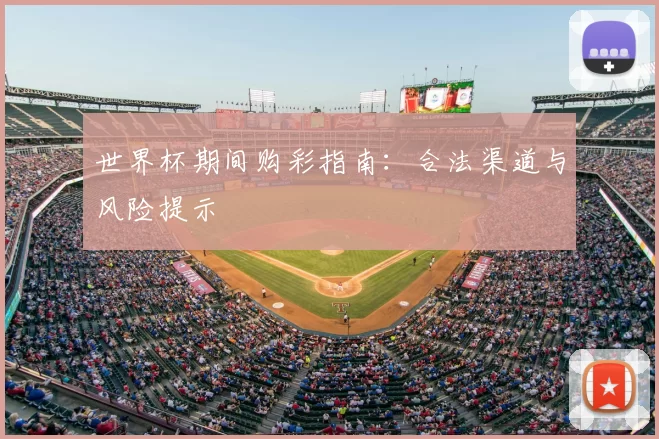 世界杯期间购彩指南：合法渠道与风险提示